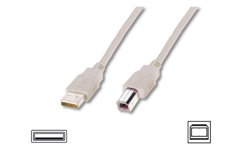 Kabel USB2.0 Am/Bm, CU, 2x ekranowany 3m