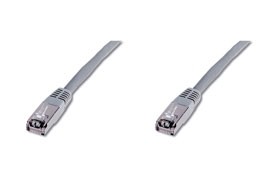 Patch cord kat.6 S-FTP, CU, AWG 26/7, szary 0,5m