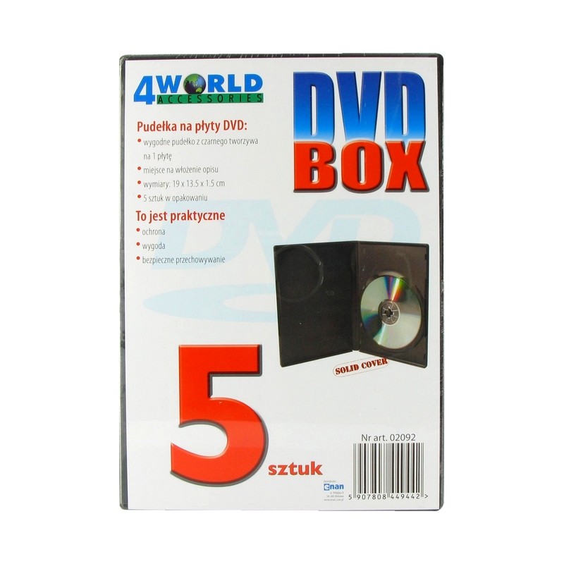 DVD BOX na 1 płytę 5szt