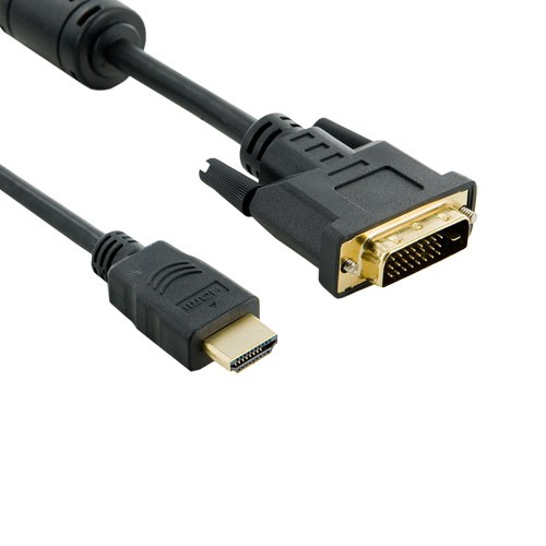 Kabel DVI-D (24+1) - HDMI (19) | M/M | 3m | czarny
