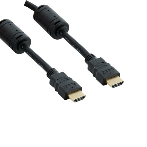 Kabel HDMI - HDMI | 19/19 M/M | 1,8m | ferryt | czarny