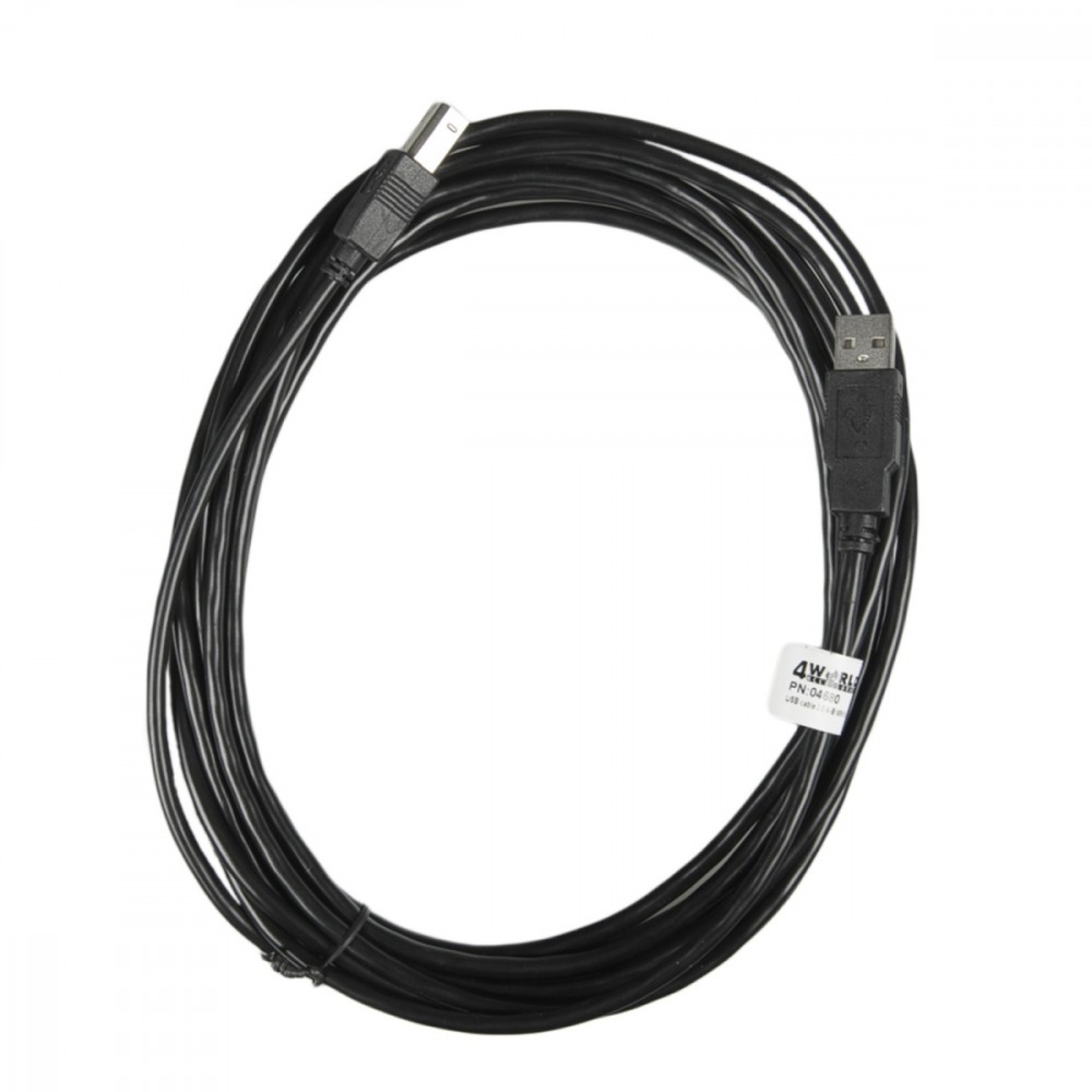 Kabel USB 2.0 | A-B M/M | 5m | czarny