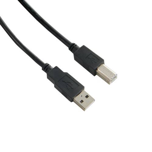 Kabel USB 2.0 | A-B M/M | 5m | ferryt | czarny