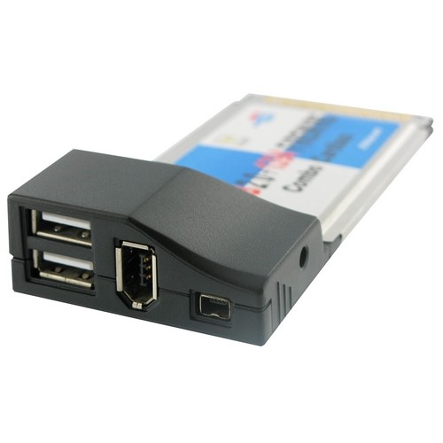 Kontroler Cardbus PCMCIA USB2.0x2+FireWire