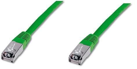 Patch cord kat.6 S-FTP, CU, AWG 26/7, zielony 1m