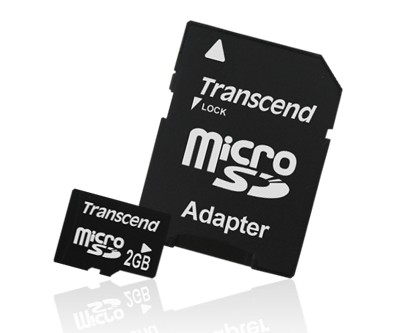microSD 2GB + adapter