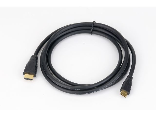 Kabel HDMI-HDMI MINI v1.3b (A-C) High Speed 1.8M (pozłacane końcówki)