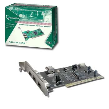Karta PCI Firewire 3+1 SOFT+KABEL