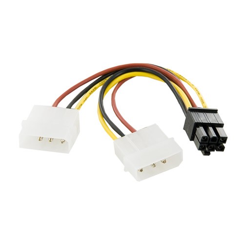 Kabel rozdzielacz zasilania 2xHDD / 6PIN BTX