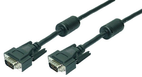 Kabel danych m/m VGA 2x Ferryt, 1,8m