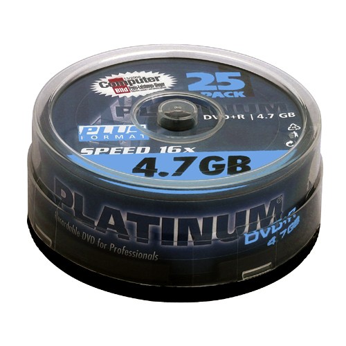 DVD+R PLATINUM 4,7GB 16x CAKE 25szt.