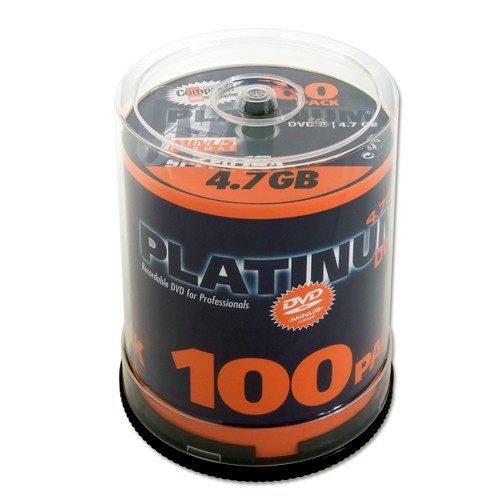 DVD-R PLATINUM 4,7GB 16x CAKE 100szt.