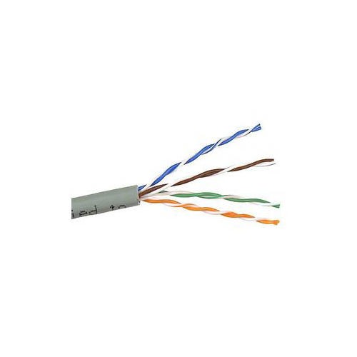 Kabel instalacyjny UTP | 4x2 | kat. 6 | drut 305m | CU | szary