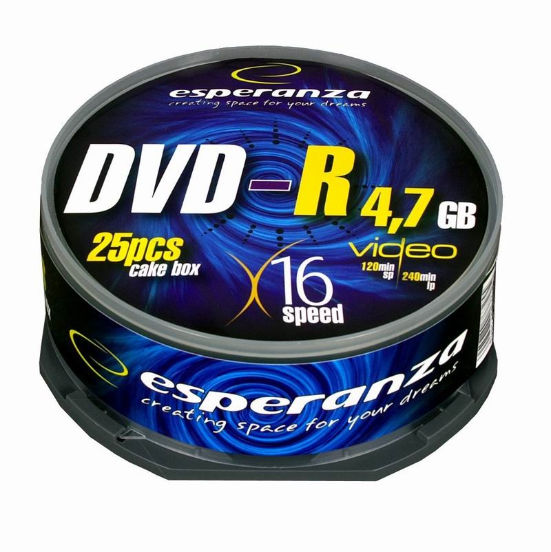 DVD-R 4,7GB x16 - Cake Box 25