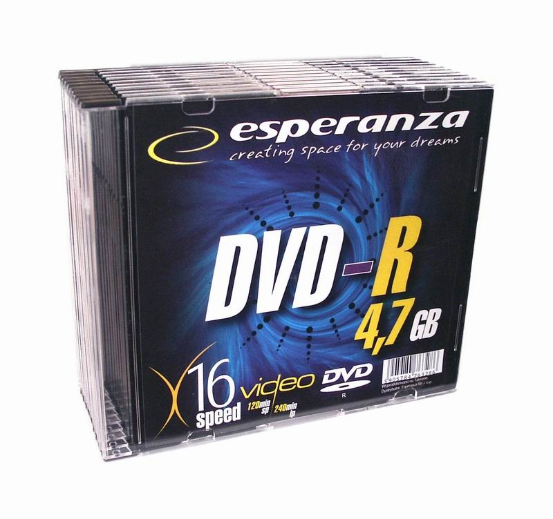 DVD-R 4,7GB x16 - Slim 10