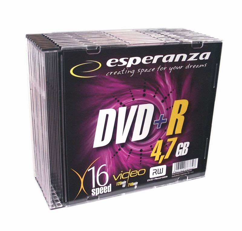 DVD+R 4,7GB x16 - Slim 10