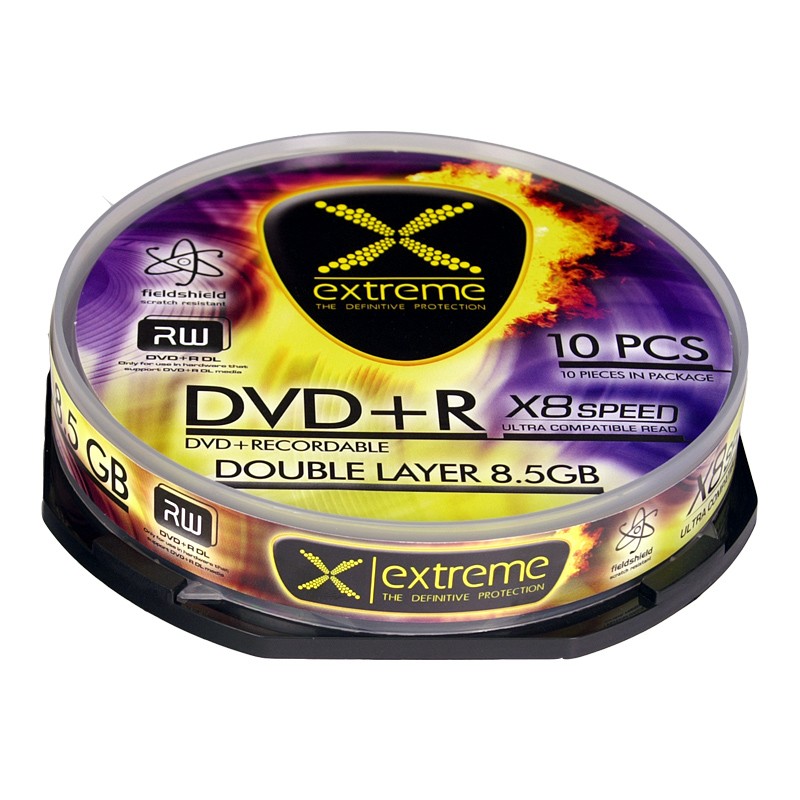 DVD+R 8,5GB Double Layer x8 - Cake Box 10