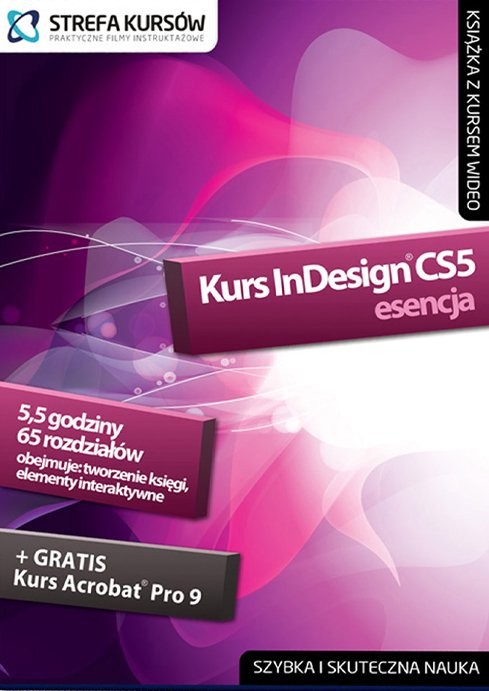 Kurs InDesign CS5 - esencja + książka PC PL