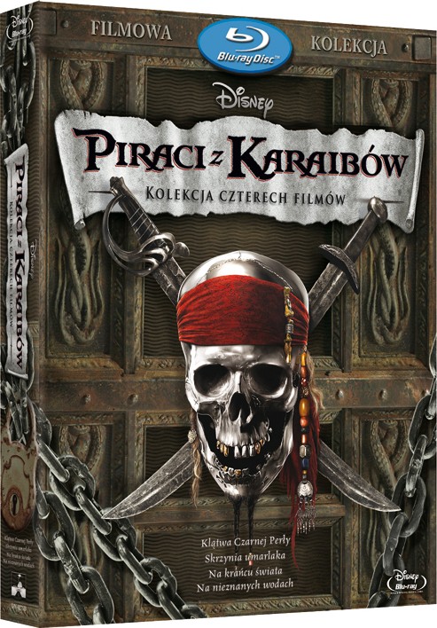 Piraci z Karaibów: Części 1-4 Blu-Ray Lektor