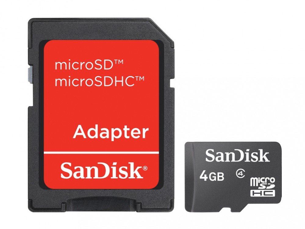 microSDHC 4GB + adapter