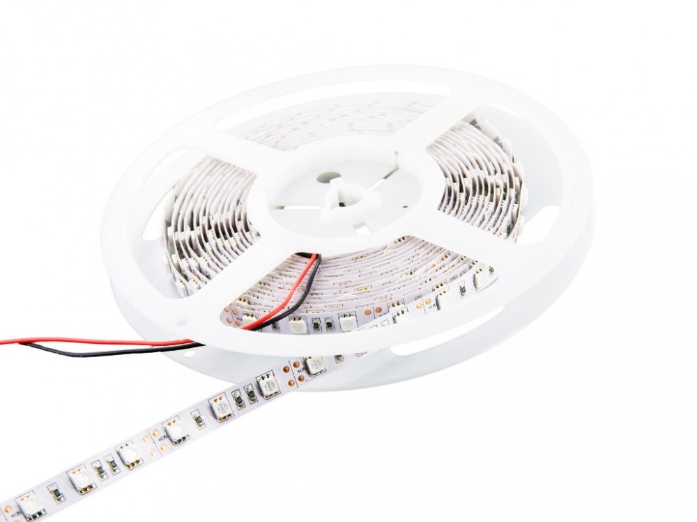 Taśma LED|5m|60szt/m|SMD5050|14.4W/m|12V|wew.|10mm|żółta|bez konektora