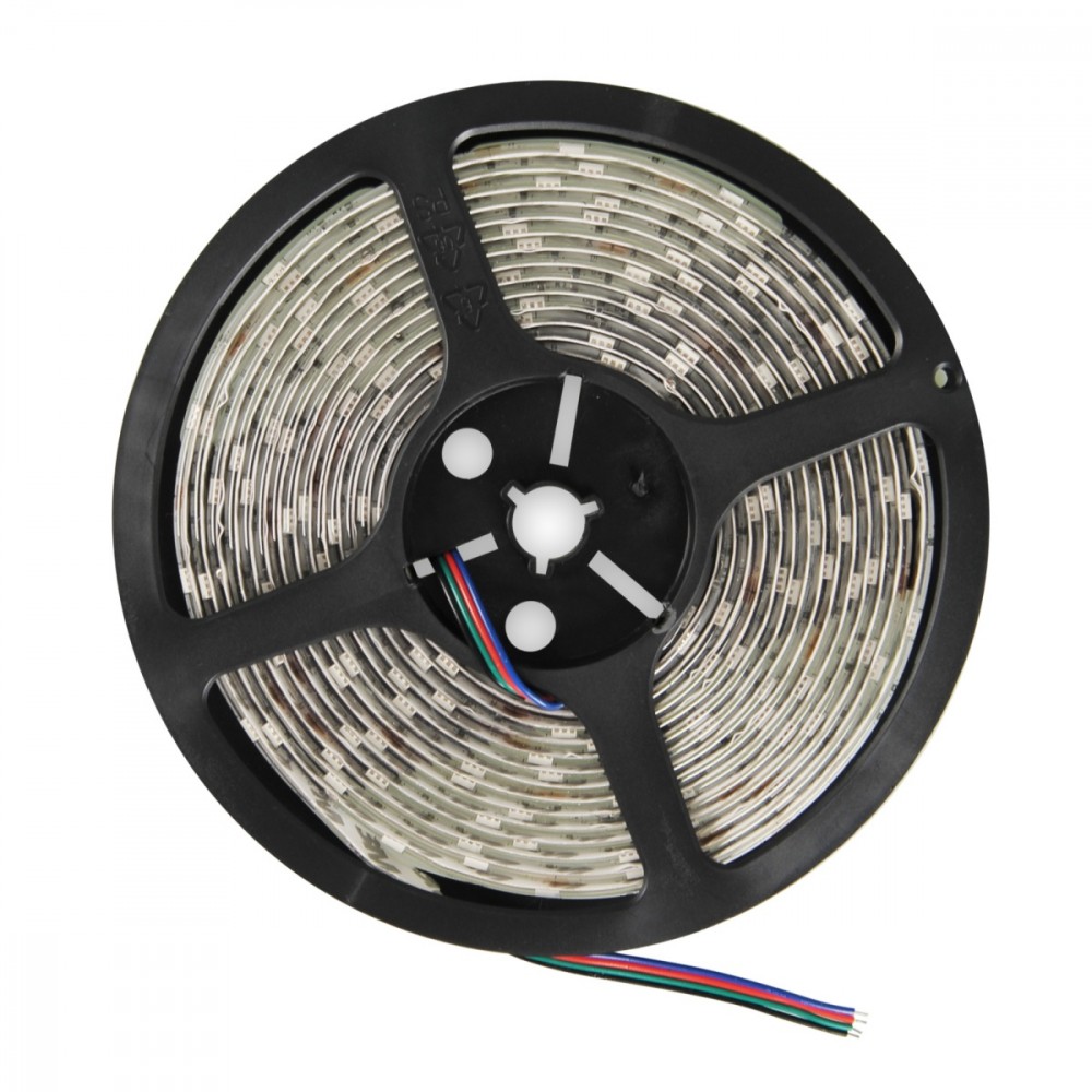 Taśma LED|5m|30szt/m|SMD5050|7.2W/m|12V|IP65|10mm|RGB|bez konektora