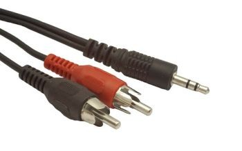 Kabel mini jack/2xRCA (CHINCH) M/M 20m