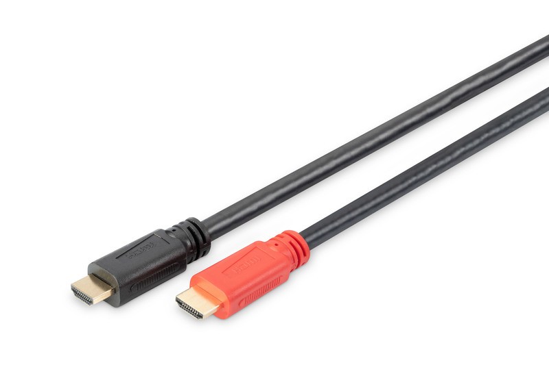 Kabel połączeniowy HDMI HighSpeed ze wzmacniaczem 1080p 60Hz FHD Typ HDMI A/HDMI A M/M 40m Czarny