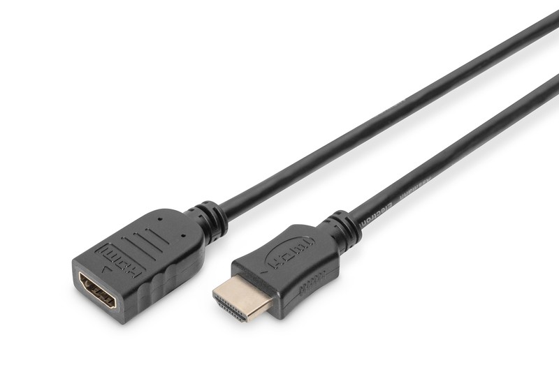 Kabel przedłużający HDMI HighSpeed z Ethernetem 4K 60Hz UHD Typ HDMI A/HDMI A M/Ż 2m Czarny