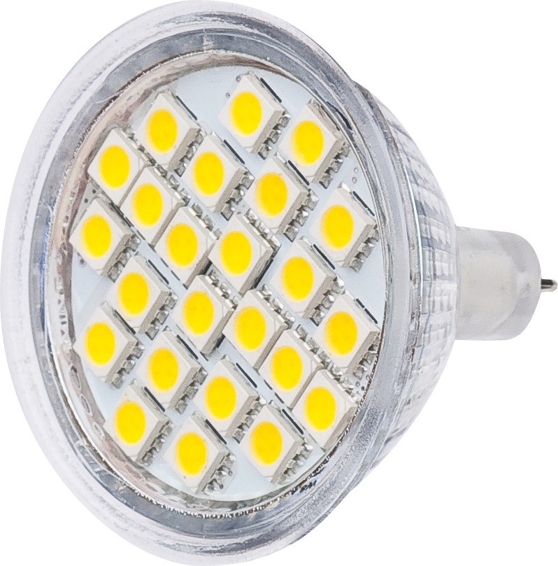 Żarówka LED MR16 12V 4,7W Biały Neutralny 24x5050 SMD 280 lumenów