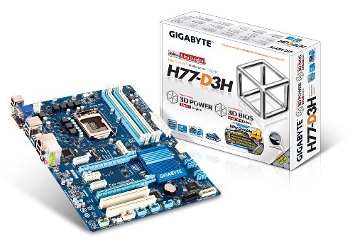 GA-H77-D3H s1155 H77 4DDR3 RAID/USB3 ATX