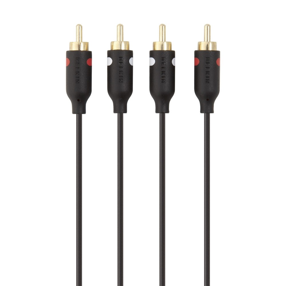 Kabel 2xRCA Audio M/M złote styki 1m