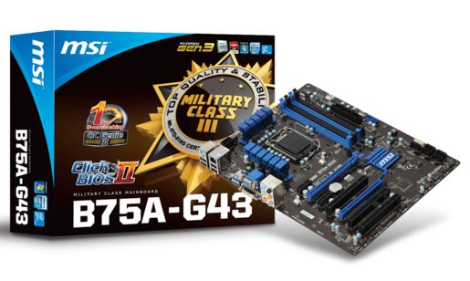B75A-G43 s1155 B75 4DDR3 USB3/GLAN/8CH ATX