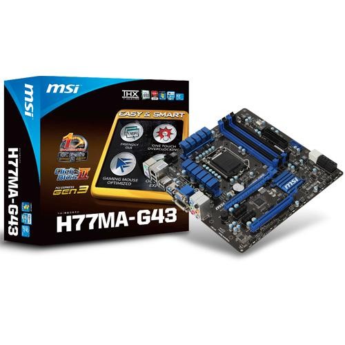 H77MA-G43 s1155 H77 4DDR3 USB3/GLAN/8CH uATX