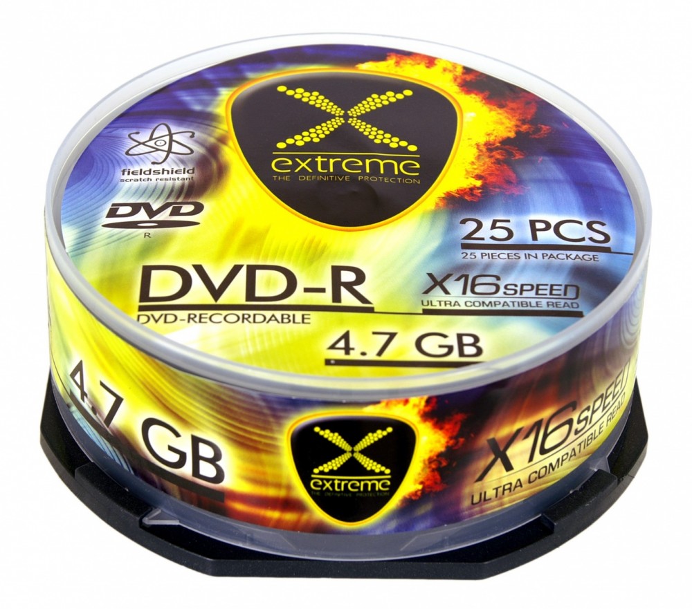 DVD-R 4,7 GB x16 CAKE BOX 25
