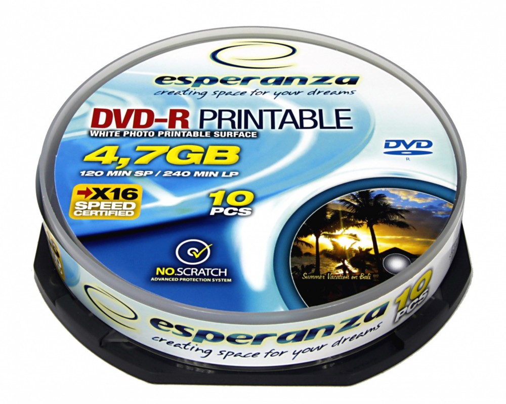 DVD-R 4,7GB PRINTABLE CAKE 10