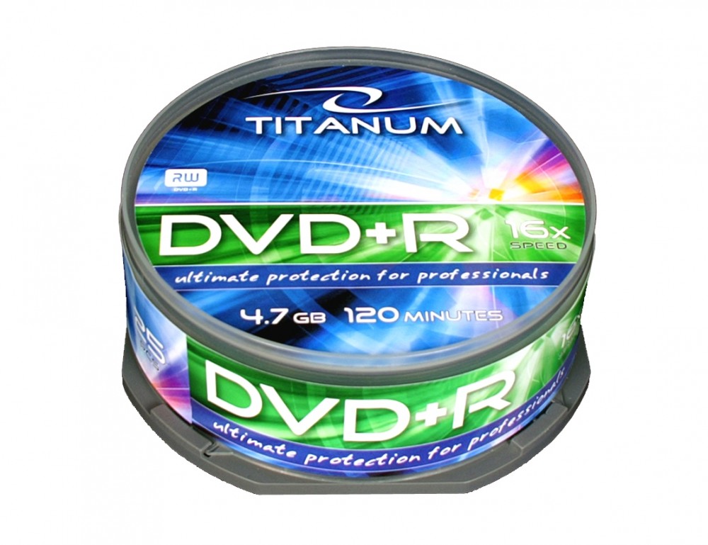 DVD+R TITANUM 4,7GB x16 CAKE BOX 25