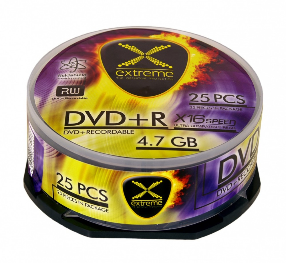 DVD+R 4,7GB x16 CAKE BOX 25