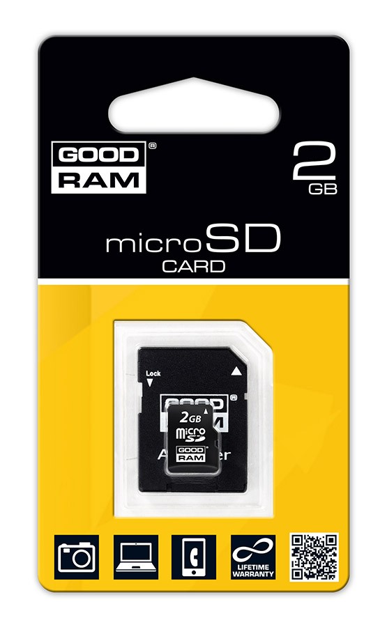 microSD 2GB Klasa 4 + adapter