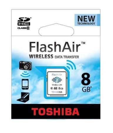 SDHC  8GB Class 6 Flash Air WI-FI