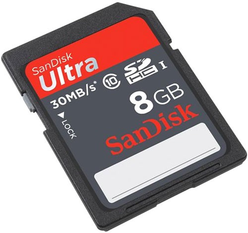 Ultra SDHC 8GB class 10