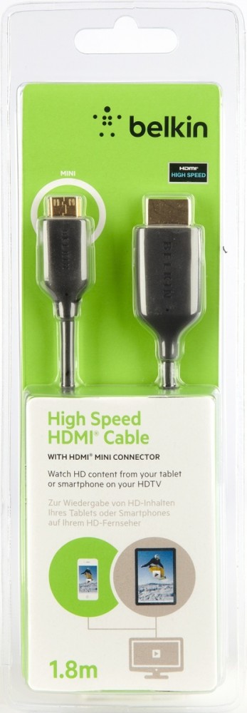 Kabel tab/smrtf HDMI A/mini-c 1.8m 1.5