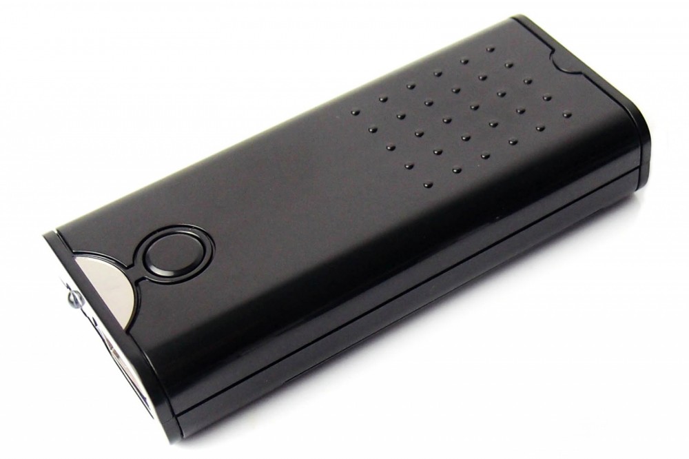 PowerNeed - Powerbank zasilany 2x AA, ładowarka USB do akumulatorów AA, czarna