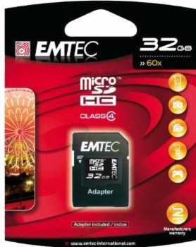 Micro SD HC 32GB 60X + Adapter SD