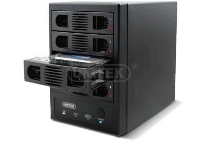 Obudowa 4x HDD 3,5 SATA, USB 3.0+eSATA, RAID, Y-3356