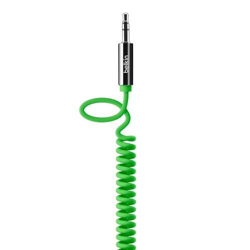 Kabel Mini Jack 3.5mm M/M 1.8m zielony
