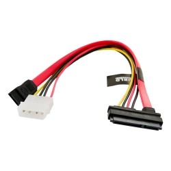 Kabel zasilający HDD | SATA 3 | SATA Serial ATA | 25cm | transfer danych czerwony