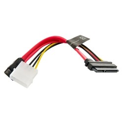 Kabel HDD | SATA 3 | SATA Serial ATA | 15cm |zasilanie | transfer danych czerwony