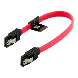 Kabel HDD | SATA 3 | SATA-SATA | 20cm |zatrzask czerwony