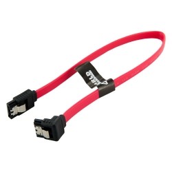 Kabel HDD | SATA 3 | 30cm | zatrzask czerwony